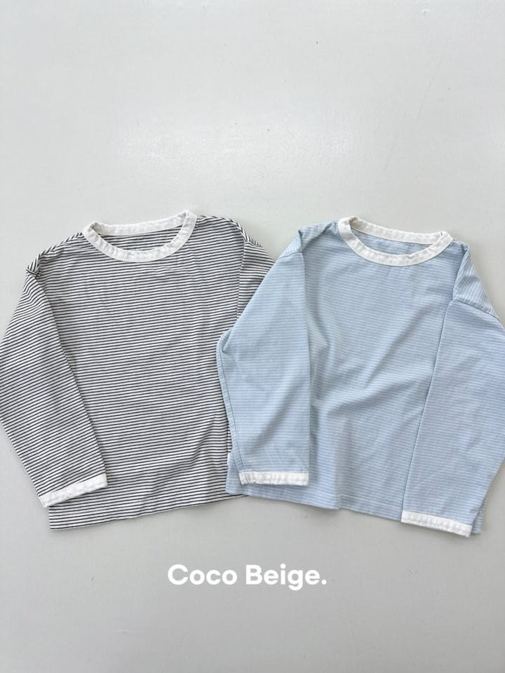Coco-beige - Korean Children Fashion - #kidsstore - Small Line Tee