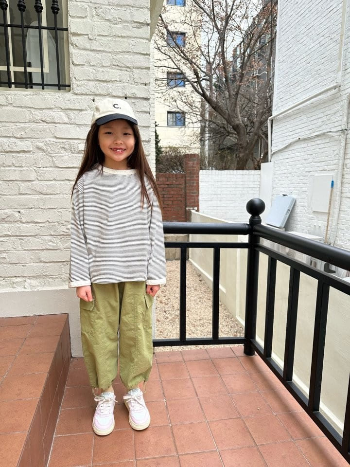 Coco-beige - Korean Children Fashion - #kidzfashiontrend - Small Line Tee - 2