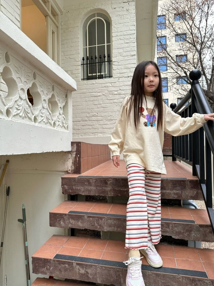 Coco-beige - Korean Children Fashion - #stylishchildhood - Tanghulu Rib Pants - 3