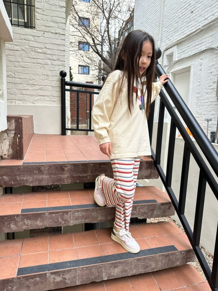 Coco-beige - Korean Children Fashion - #toddlerclothing - Tanghulu Rib Pants - 2
