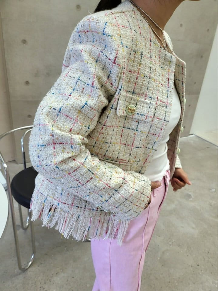 Corner0123 - Korean Women Fashion - #momslook - Tassel Jacket - 7