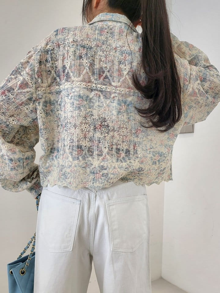 Corner0123 - Korean Women Fashion - #momslook - Embroidery Shirt - 3