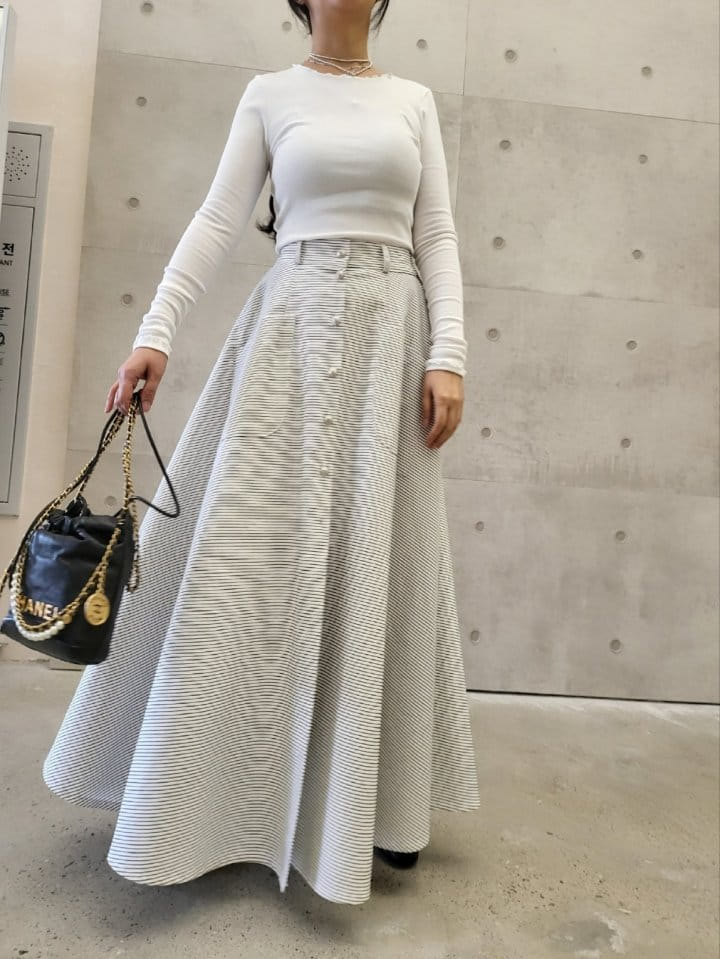 Corner0123 - Korean Women Fashion - #momslook - ST Open Skirt - 2