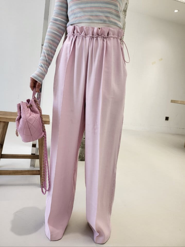 Corner0123 - Korean Women Fashion - #momslook - String Pintuck Pants - 10