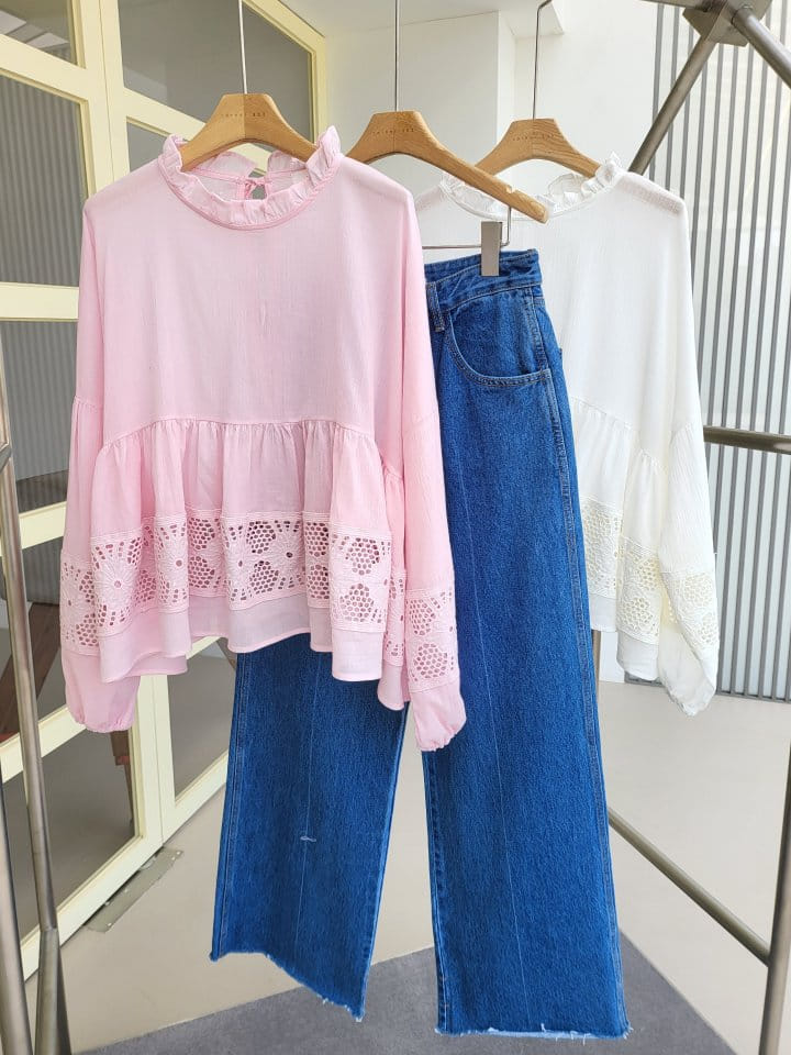 Corner0123 - Korean Women Fashion - #momslook - Milk Blouse - 6