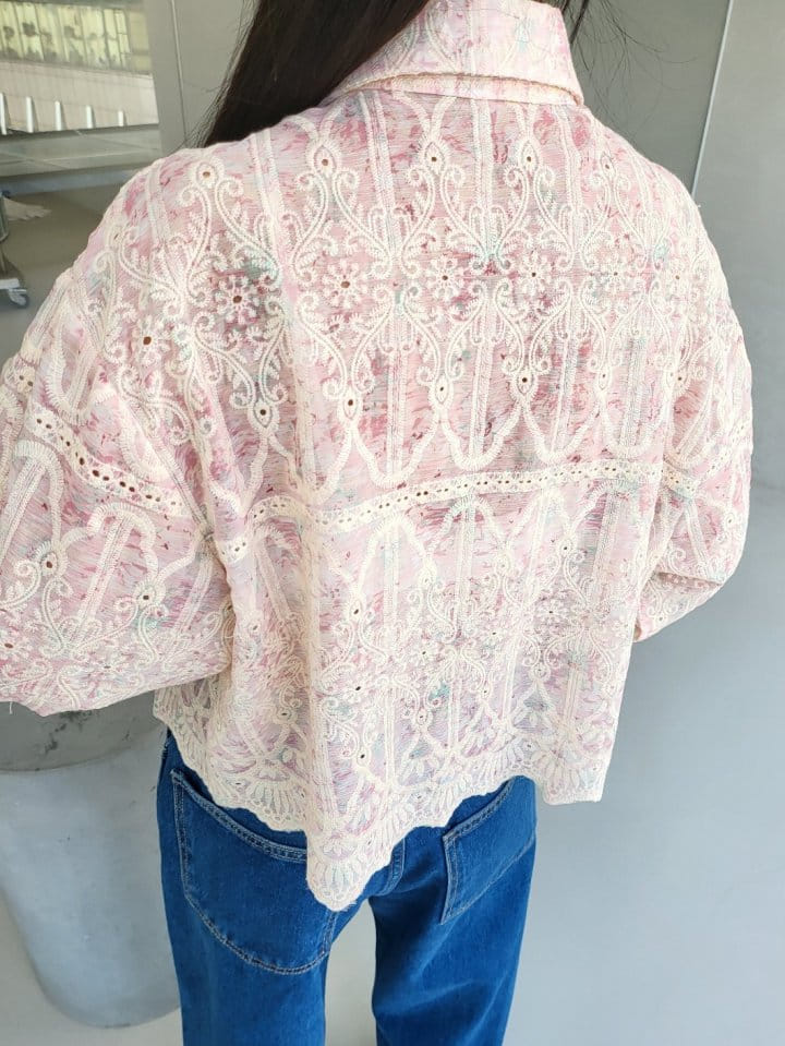 Corner0123 - Korean Women Fashion - #vintageinspired - Embroidery Shirt - 5
