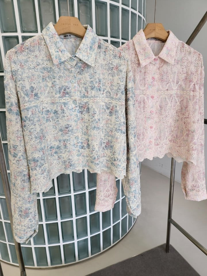 Corner0123 - Korean Women Fashion - #vintagekidsstyle - Embroidery Shirt - 6