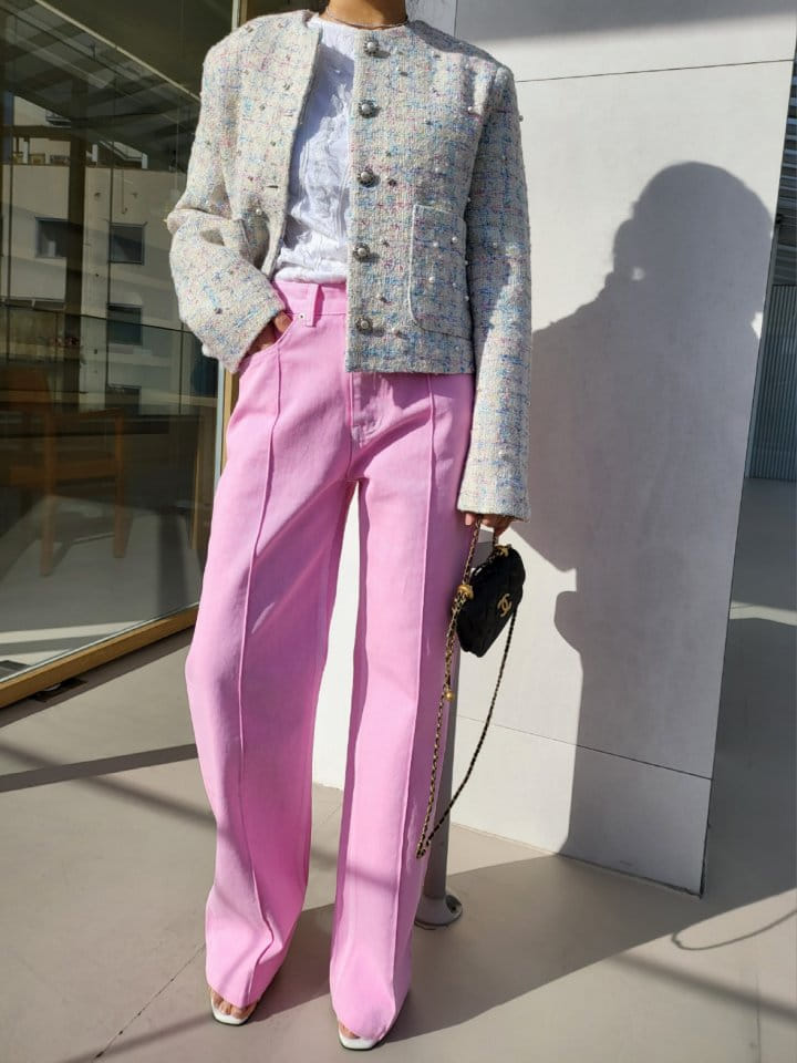 Corner0123 - Korean Women Fashion - #vintagekidsstyle - Dyeing Pintuck Pants - 7