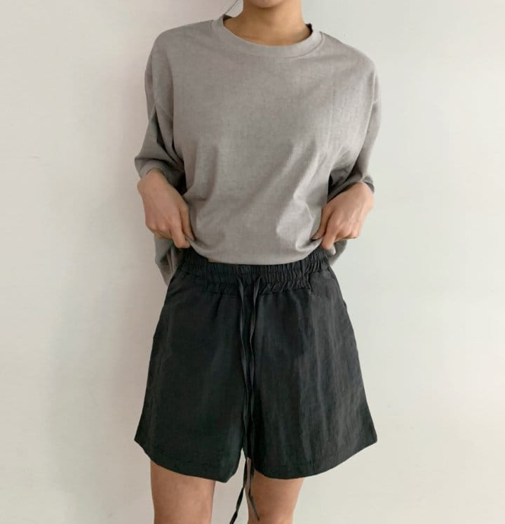 Cover - Korean Women Fashion - #momslook - Block Banding Shorts - 4