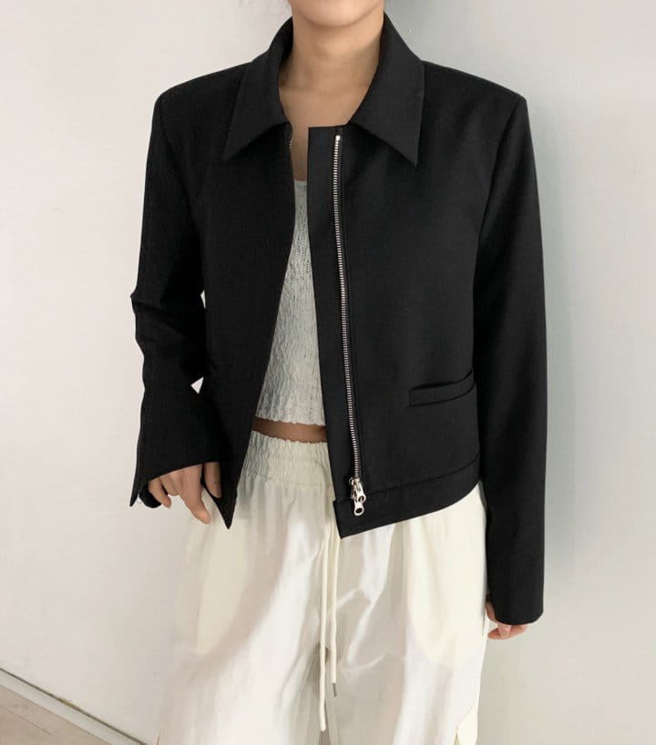 Cover - Korean Women Fashion - #restrostyle - Mood Short Jacket - 2