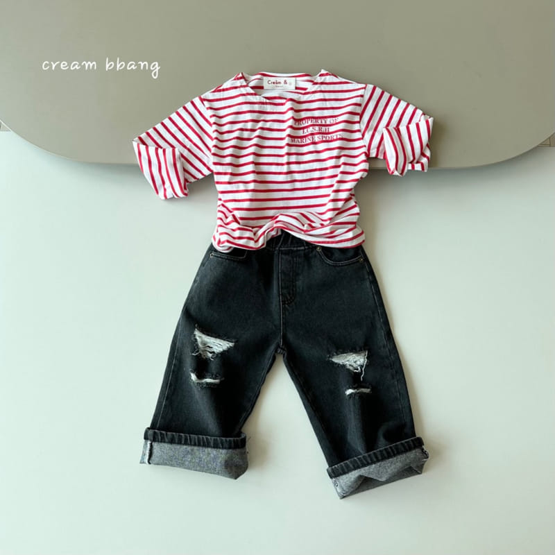 Cream Bbang - Korean Children Fashion - #designkidswear - Marine ST Tee - 9