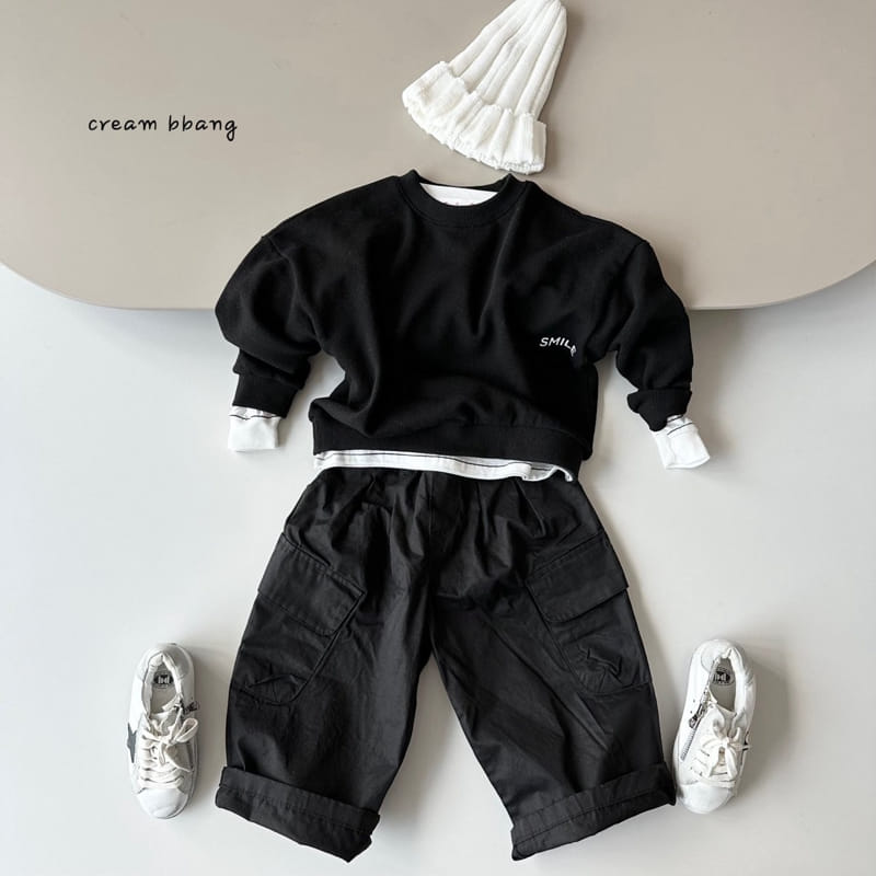 Cream Bbang - Korean Children Fashion - #childrensboutique - Smile Sweatshirt - 4