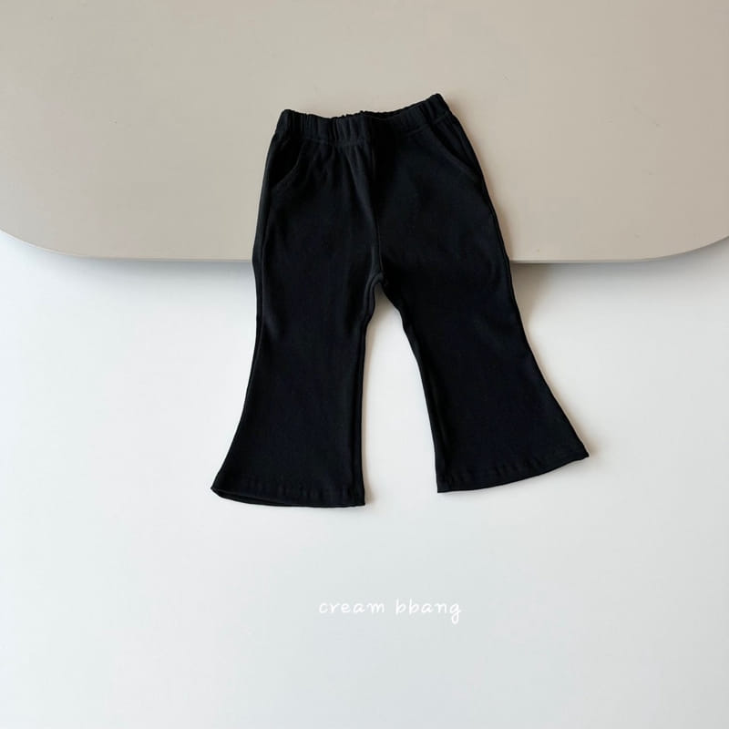 Cream Bbang - Korean Children Fashion - #kidsshorts - Rib Boots Cut Pants