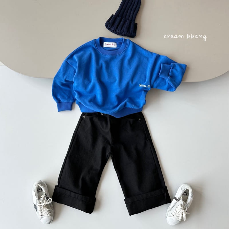 Cream Bbang - Korean Children Fashion - #littlefashionista - Smile Sweatshirt - 11