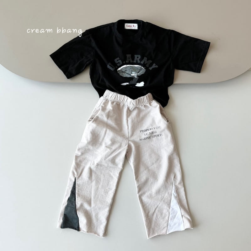 Cream Bbang - Korean Children Fashion - #stylishchildhood - Army Short Sleeve Tee - 2