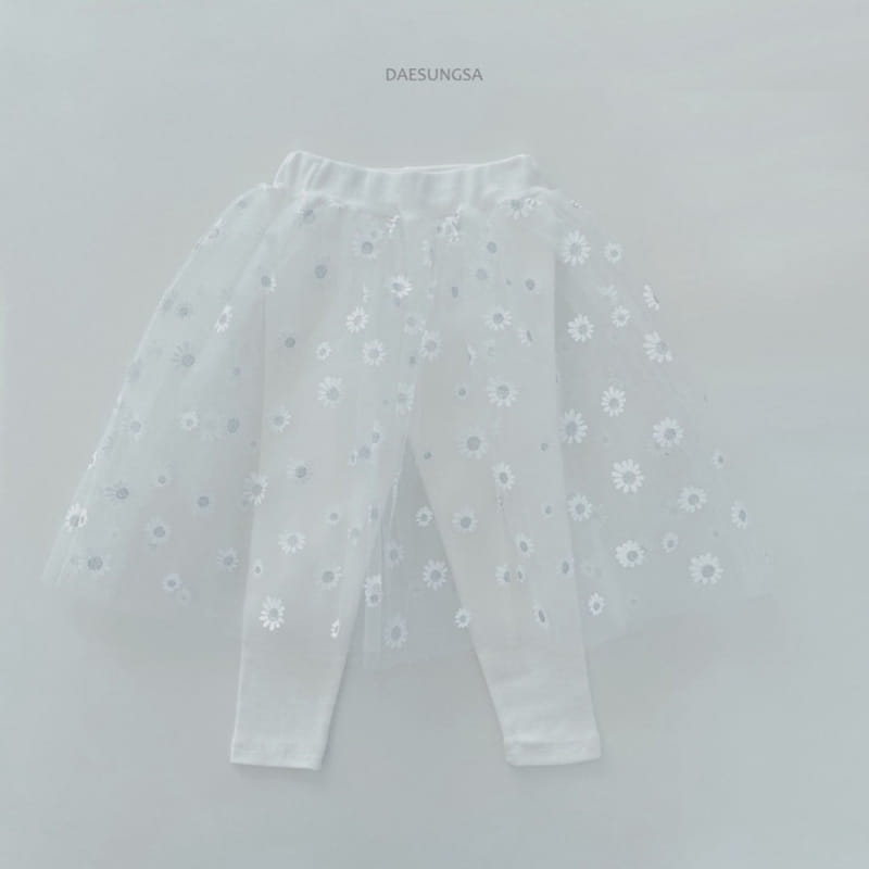Dae Sung Sa - Korean Children Fashion - #childrensboutique - Daisy Skirt Leggings - 2