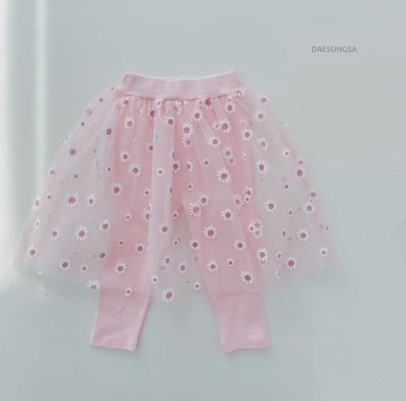 Dae Sung Sa - Korean Children Fashion - #designkidswear - Daisy Skirt Leggings - 3