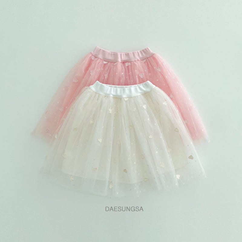 Dae Sung Sa - Korean Children Fashion - #designkidswear - Heart Sha Skirt - 6