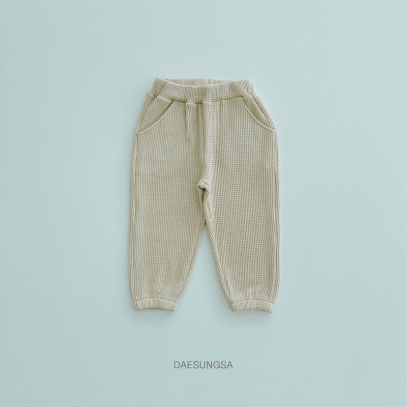 Dae Sung Sa - Korean Children Fashion - #designkidswear - Waffle Jogger Pants - 6