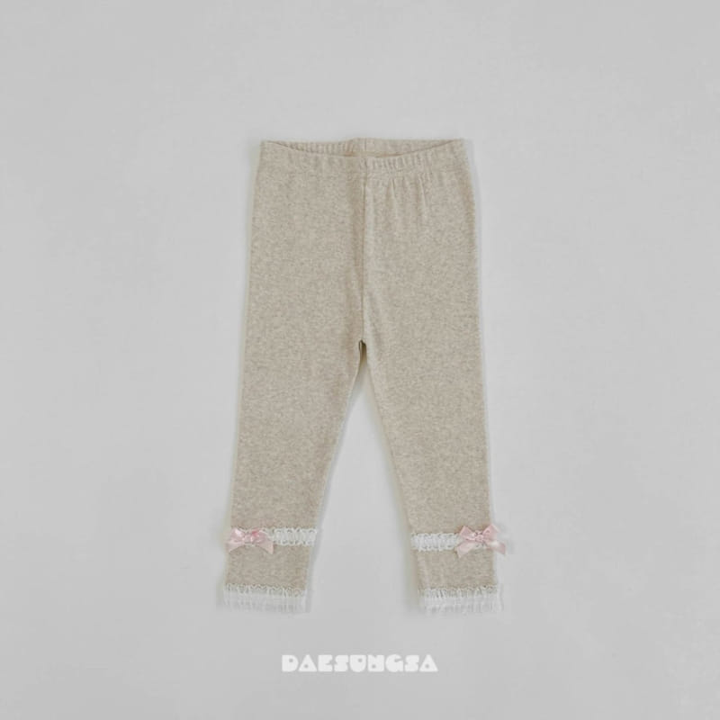 Dae Sung Sa - Korean Children Fashion - #discoveringself - Lovely Lace Leggings - 3
