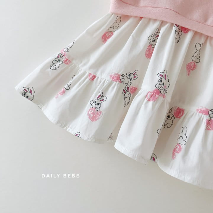 Daily Bebe - Korean Children Fashion - #discoveringself - Sweatshirt Rabbit One-Piece - 3