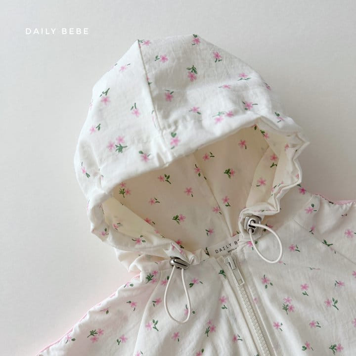 Daily Bebe - Korean Children Fashion - #toddlerclothing - Ribbon Windbreaker Top Bottom Set - 3