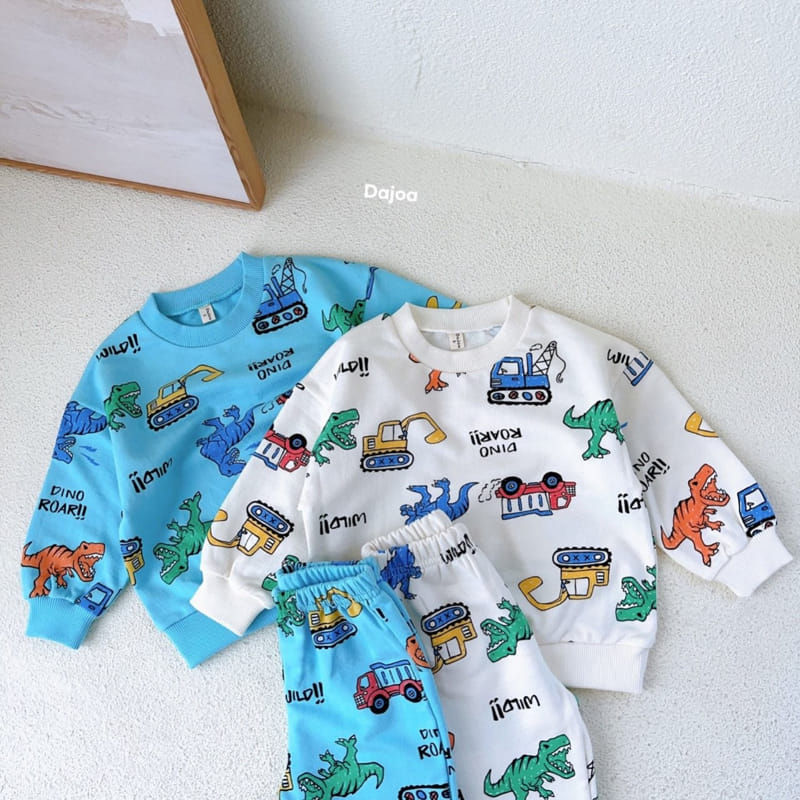 Dajoa - Korean Children Fashion - #Kfashion4kids - Jurassic Top Bottom Set - 3