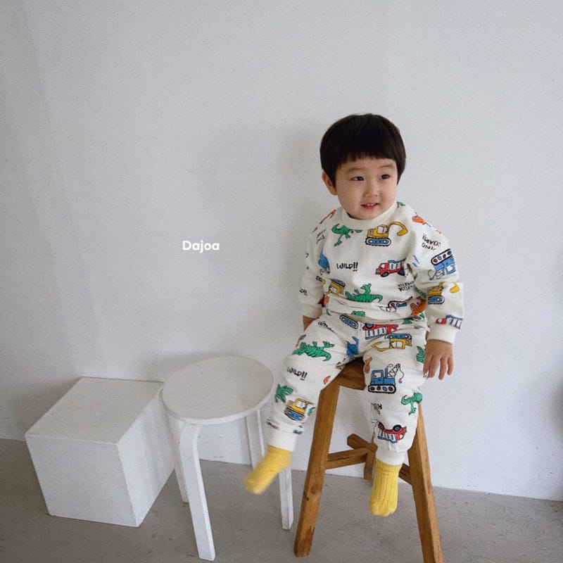 Dajoa - Korean Children Fashion - #childofig - Jurassic Top Bottom Set - 8