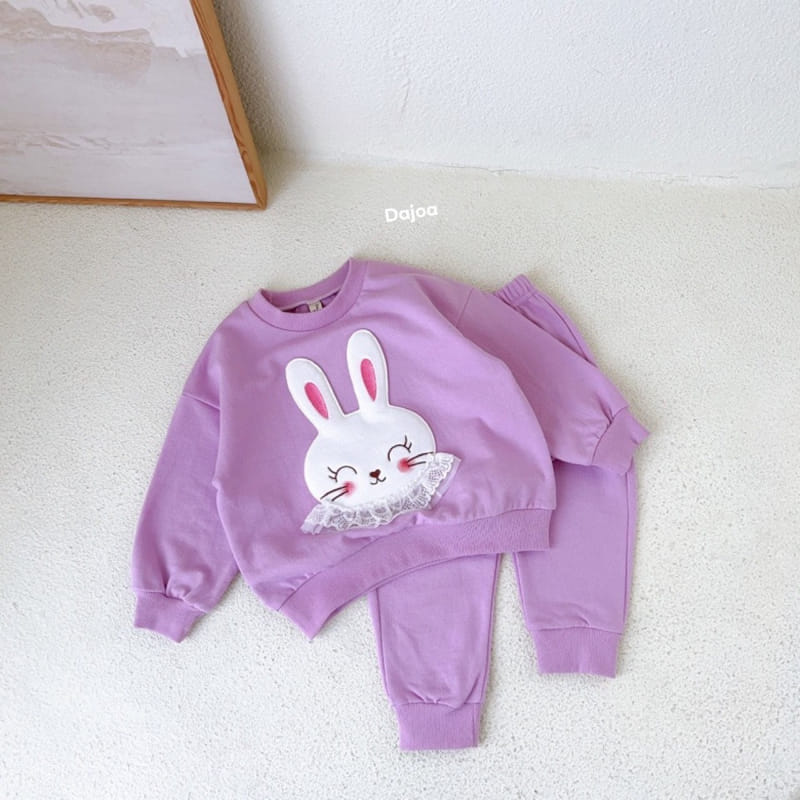 Dajoa - Korean Children Fashion - #childofig - Rabbit Top Bottom Set - 6
