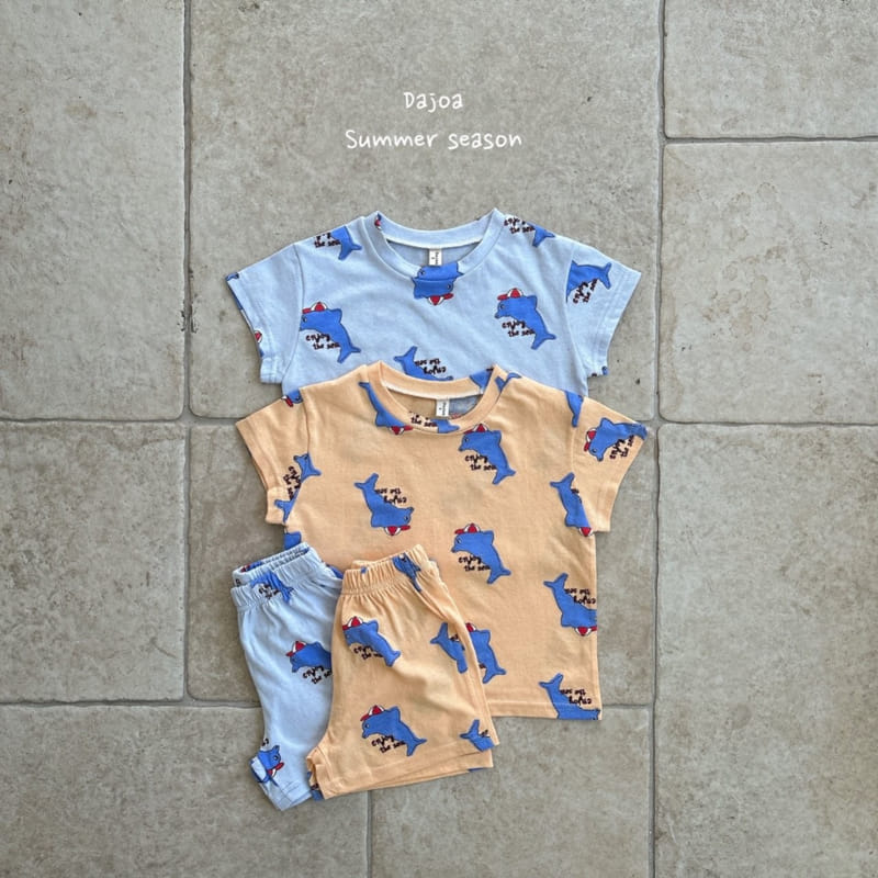 Dajoa - Korean Children Fashion - #childofig - Dolphin Top Bottom Set - 3