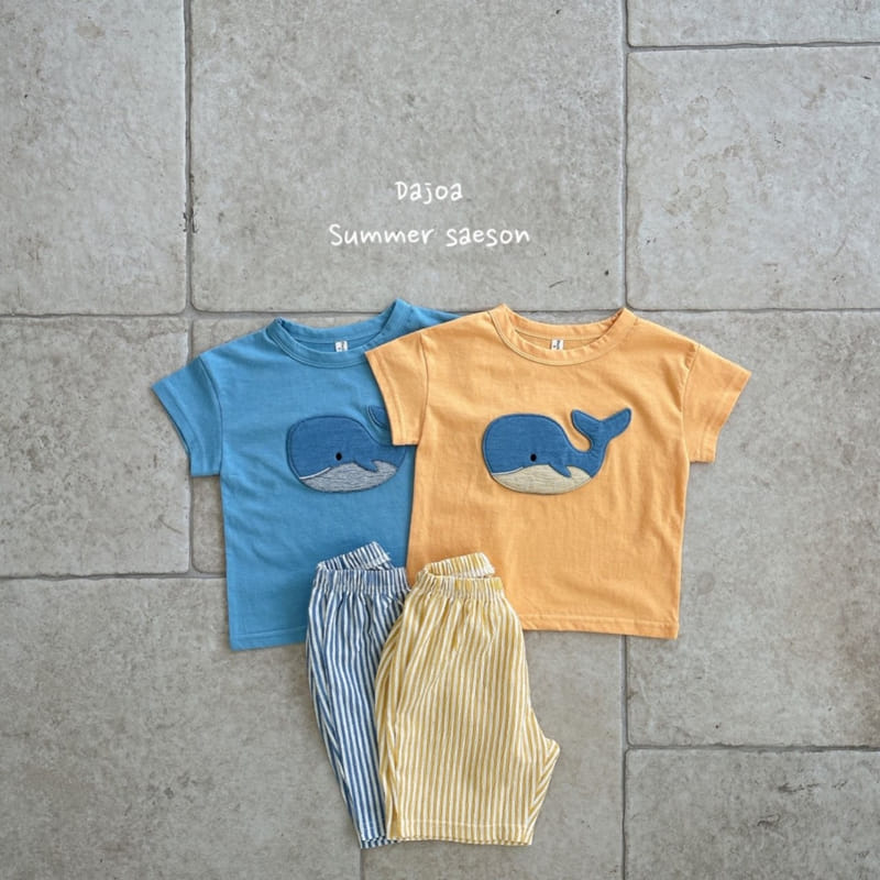 Dajoa - Korean Children Fashion - #designkidswear - Whale Top Bottom Set