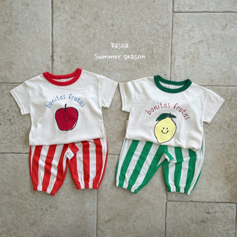 Dajoa - Korean Children Fashion - #kidsstore - Fruit Top Bottom Set - 3