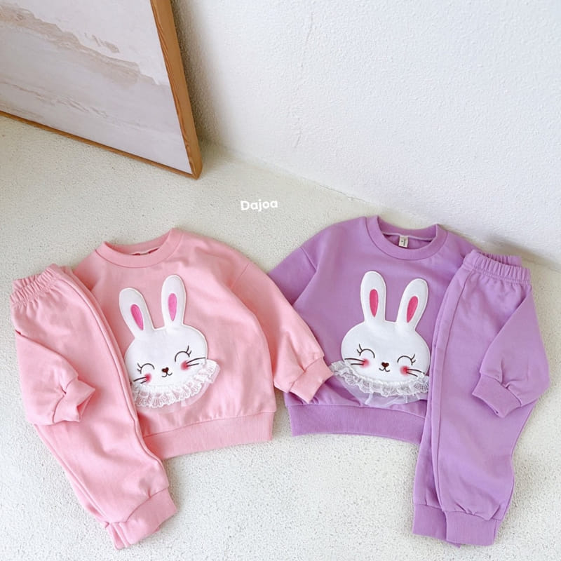 Dajoa - Korean Children Fashion - #littlefashionista - Rabbit Top Bottom Set - 2
