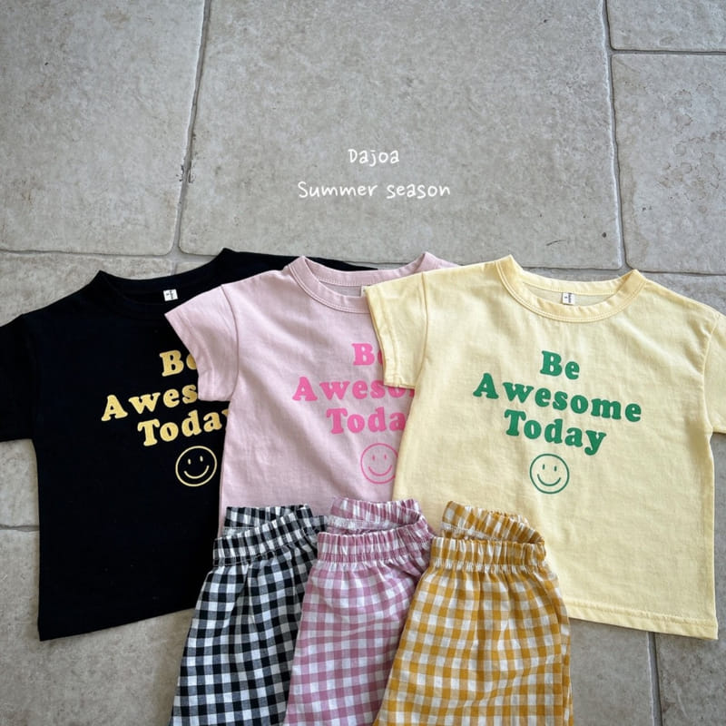 Dajoa - Korean Children Fashion - #prettylittlegirls - Smile Top Bottom Set - 4