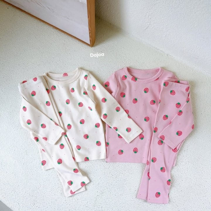Dajoa - Korean Children Fashion - #toddlerclothing - Strawberry Easywear