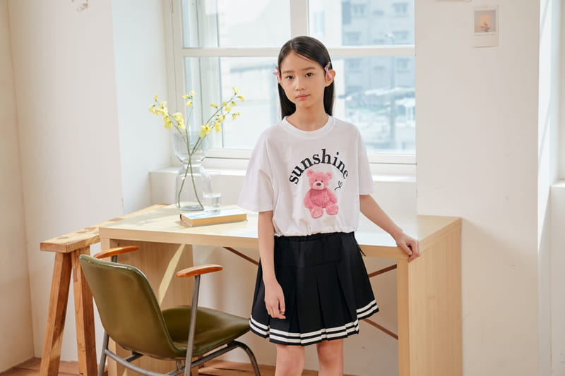 Dawon - Korean Children Fashion - #Kfashion4kids - Bear String Tee - 5