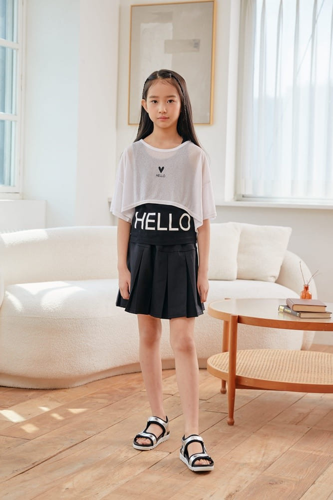 Dawon - Korean Children Fashion - #Kfashion4kids - Hello Set Tee - 9