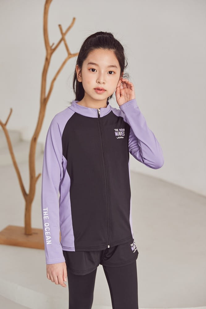 Dawon - Korean Children Fashion - #childofig - Ocean Rash Guard Top Bottom Set - 8