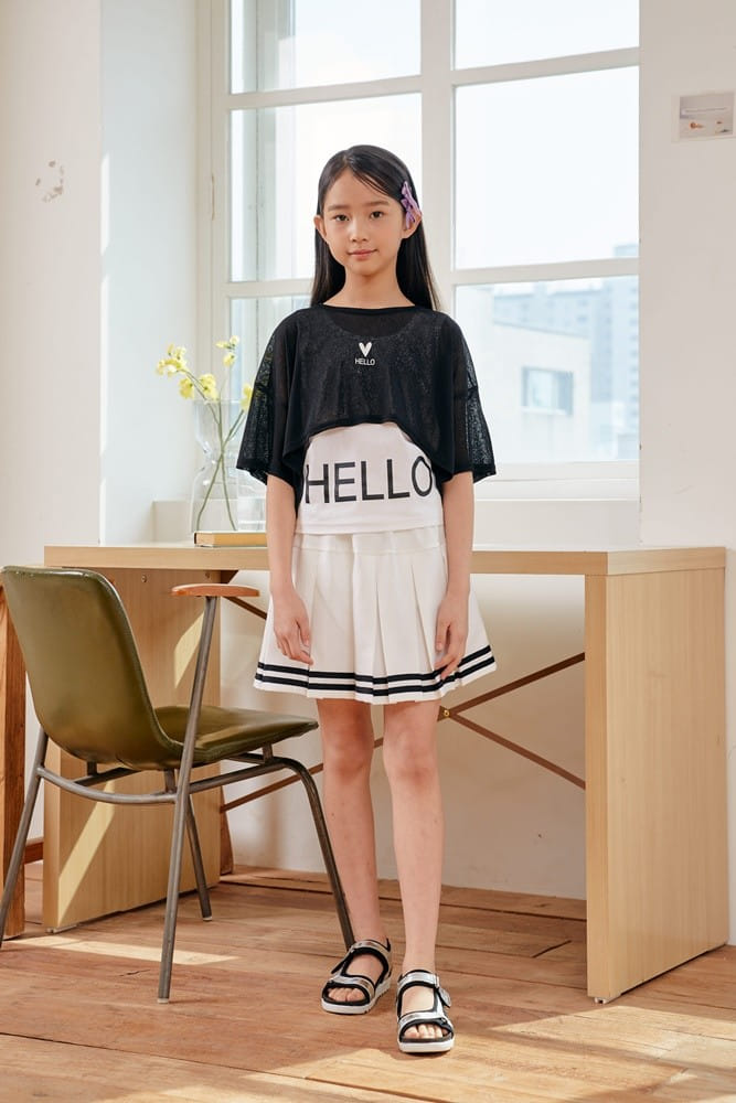 Dawon - Korean Children Fashion - #childrensboutique - Hello Set Tee - 2