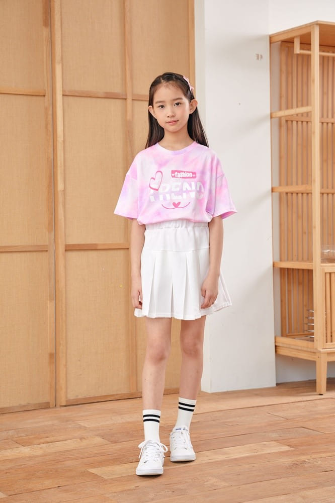 Dawon - Korean Children Fashion - #childrensboutique - Heart Water Paint Tee