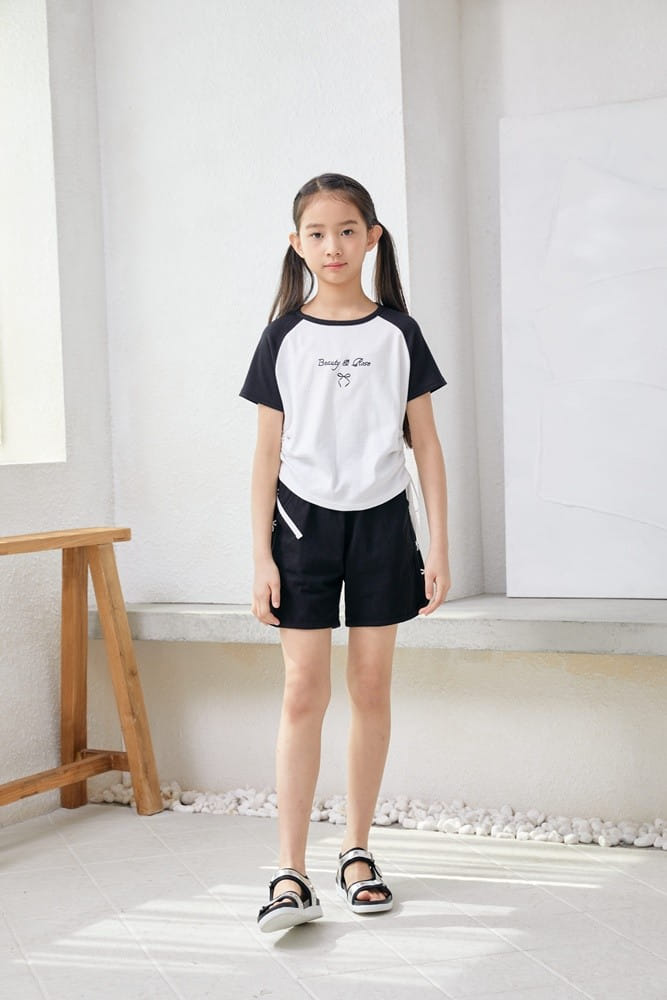 Dawon - Korean Children Fashion - #designkidswear - Raglan Ribbon Tee - 7