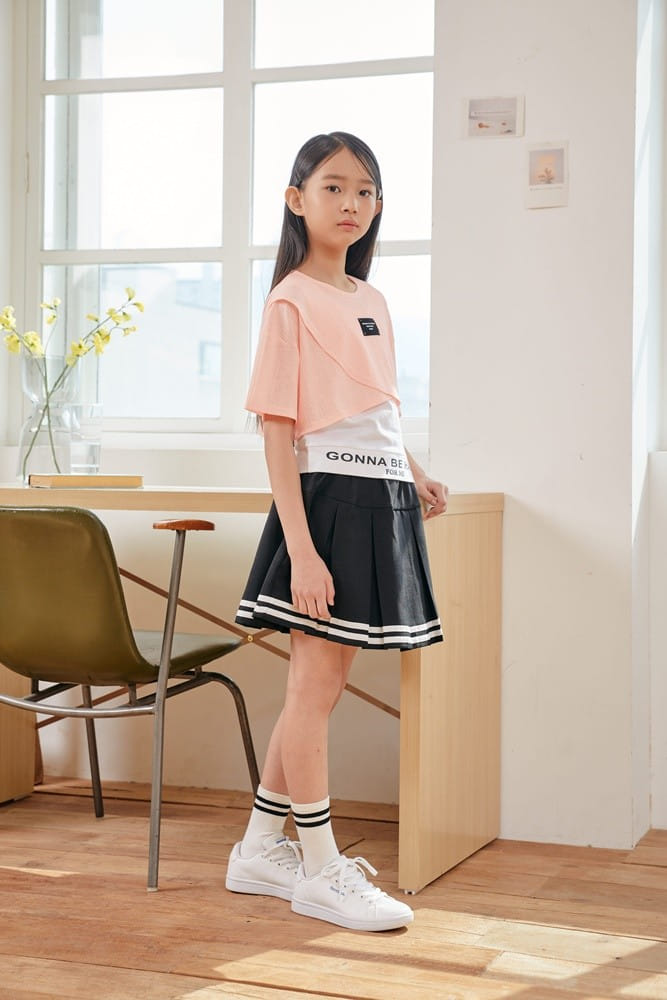 Dawon - Korean Children Fashion - #discoveringself - Label Set Tee - 5