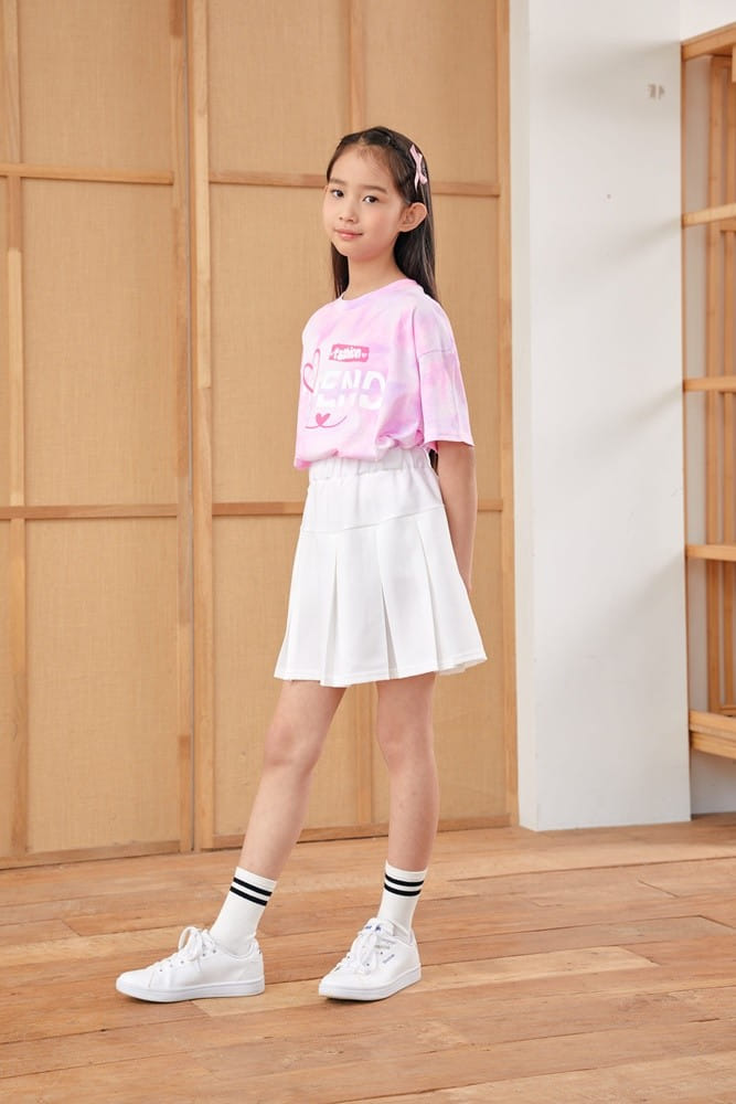 Dawon - Korean Children Fashion - #discoveringself - Heart Water Paint Tee - 3