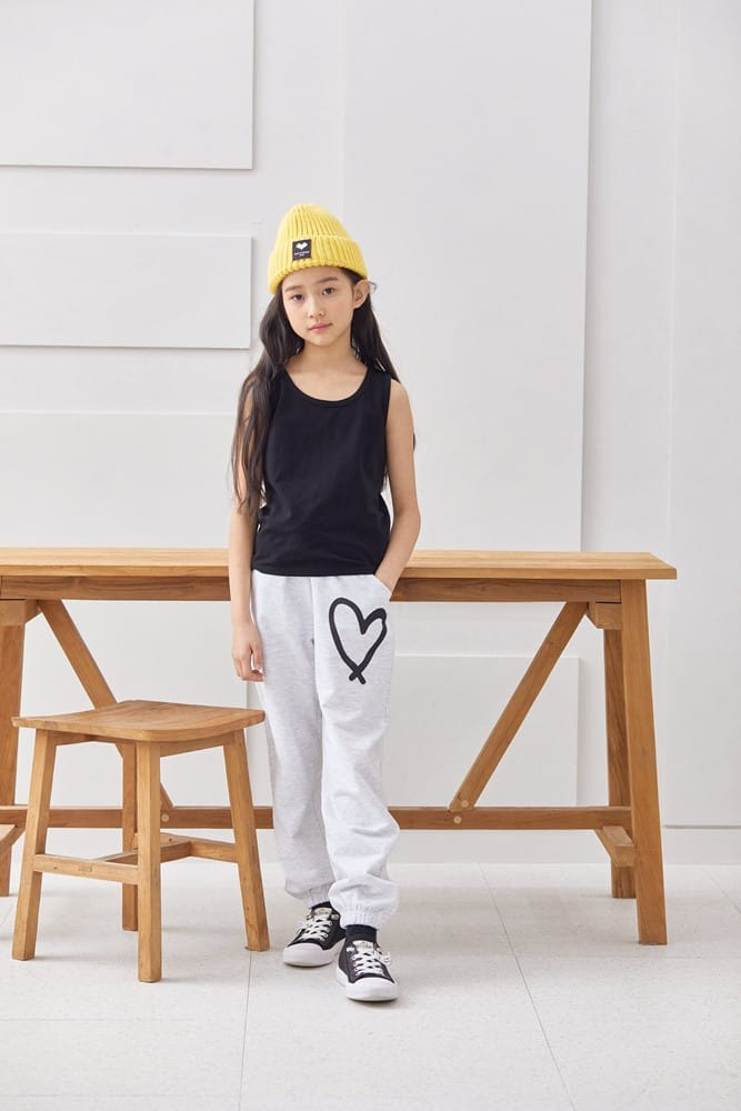 Dawon - Korean Children Fashion - #kidsshorts - Basic Sleeveless Span Tee