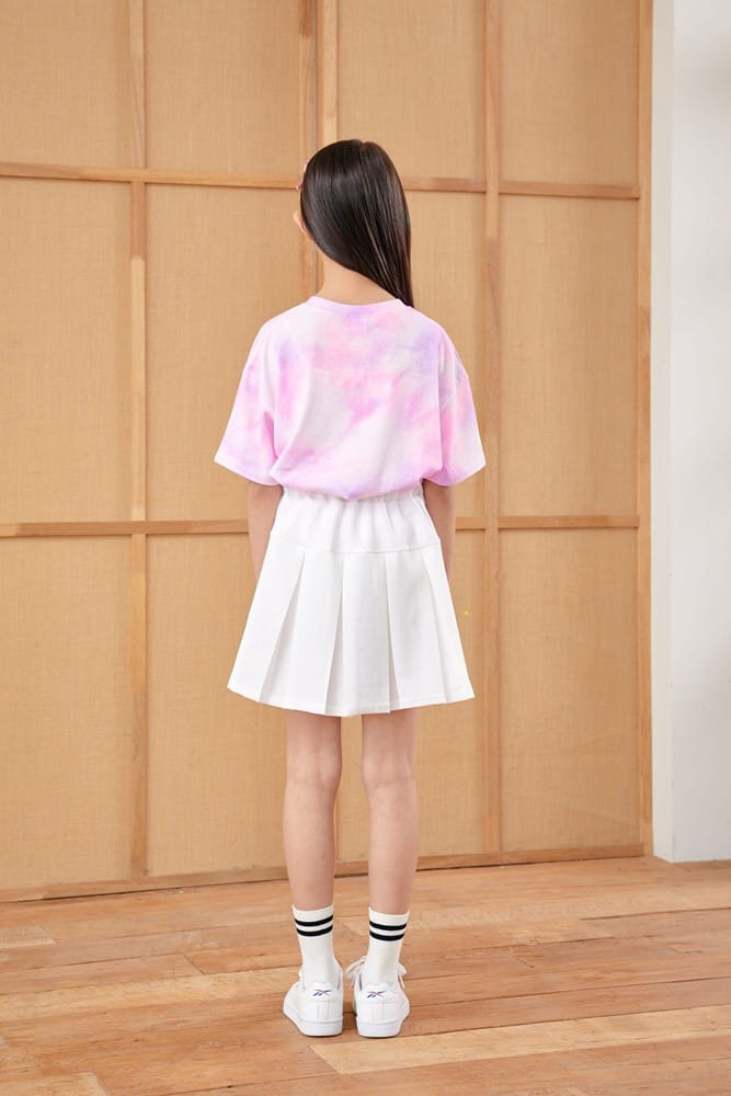 Dawon - Korean Children Fashion - #kidsshorts - Heart Water Paint Tee - 5