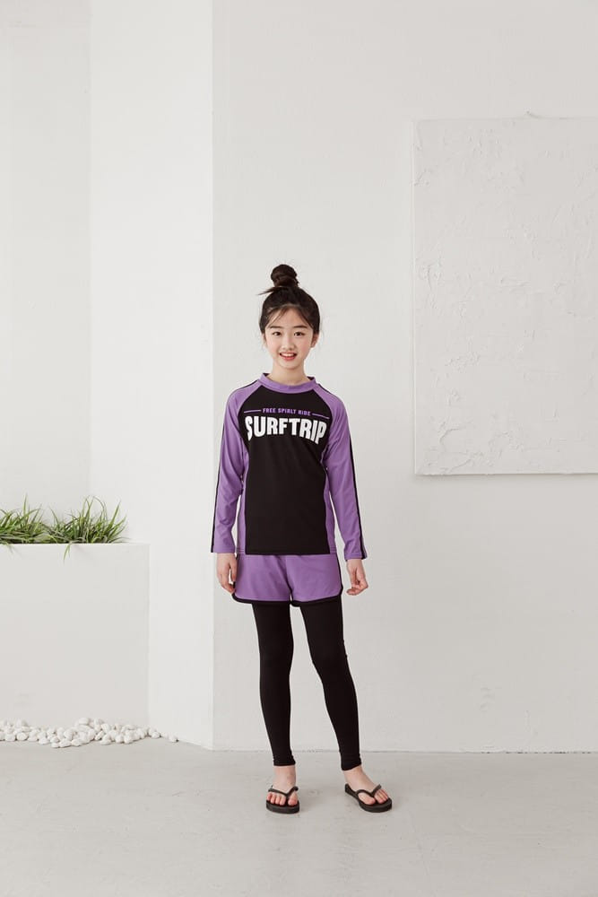 Dawon - Korean Children Fashion - #kidsstore - Surft Rash Top Bottom Set