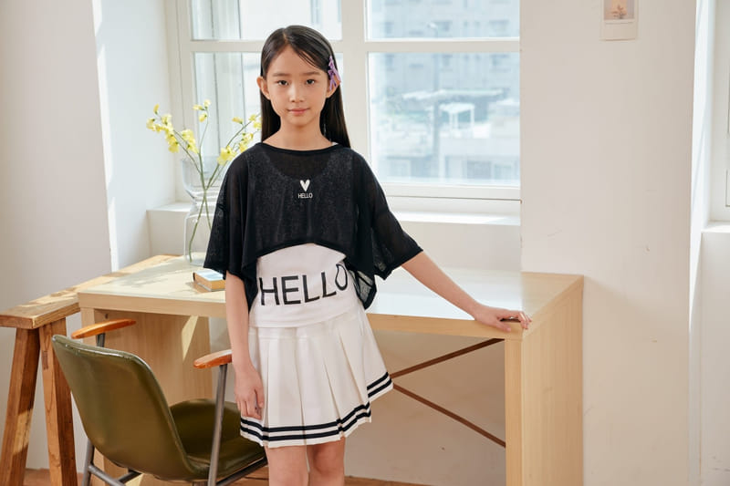 Dawon - Korean Children Fashion - #kidzfashiontrend - Hello Set Tee - 8
