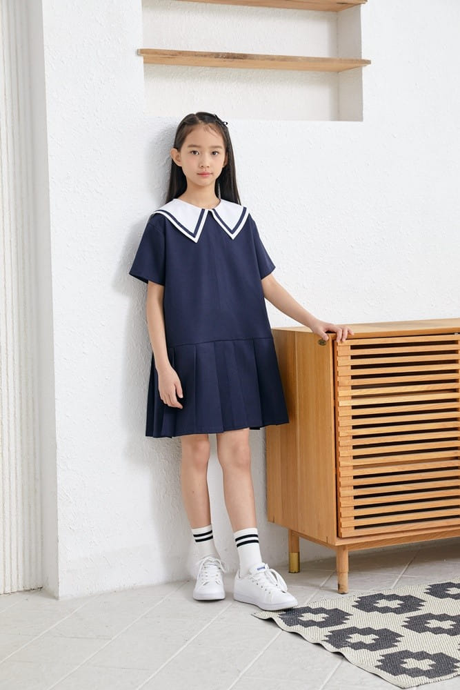 Dawon - Korean Children Fashion - #littlefashionista - Sailor One-Piece