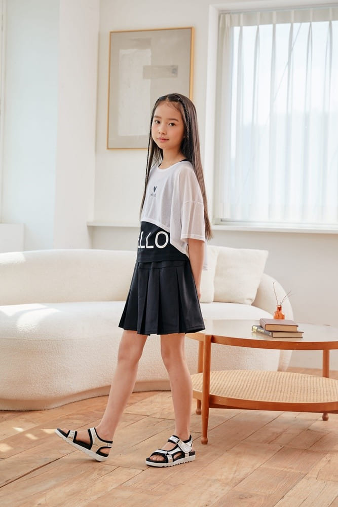 Dawon - Korean Children Fashion - #littlefashionista - Hello Set Tee - 10