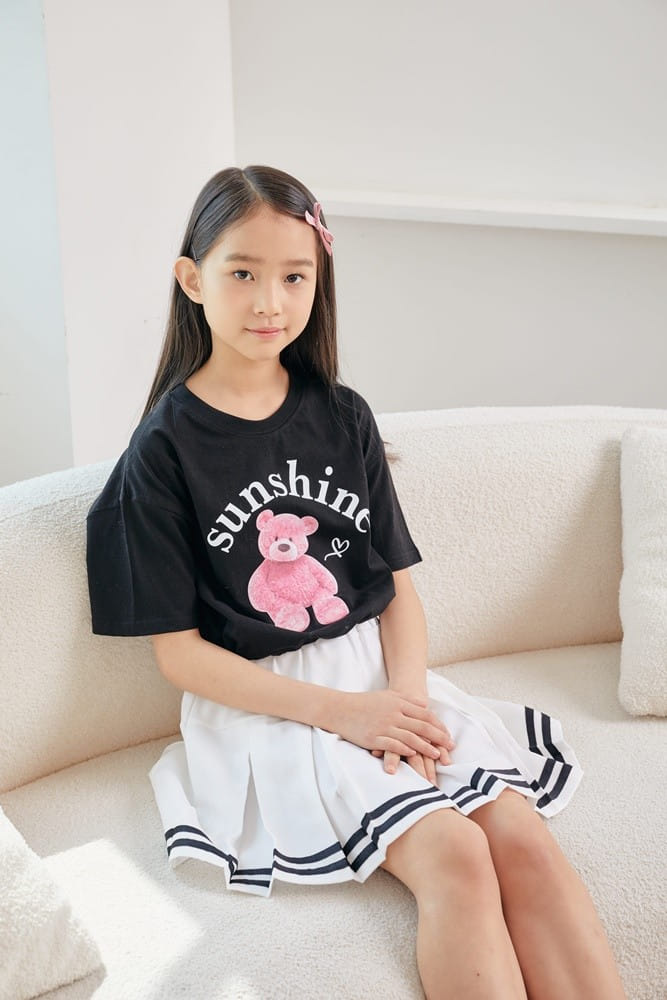 Dawon - Korean Children Fashion - #magicofchildhood - Bear String Tee - 7